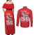 Tuskegee Airmen Red Tails Couples Matching Off Shoulder Maxi Dress and Long Sleeve Button Shirt African American Pilots Heritage Red Style - Wonder Print Shop
