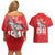 Tuskegee Airmen Red Tails Couples Matching Off Shoulder Short Dress and Hawaiian Shirt African American Pilots Heritage Red Style - Wonder Print Shop
