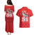 Tuskegee Airmen Red Tails Couples Matching Puletasi and Hawaiian Shirt African American Pilots Heritage Red Style - Wonder Print Shop