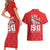 Tuskegee Airmen Red Tails Couples Matching Short Sleeve Bodycon Dress and Hawaiian Shirt African American Pilots Heritage Red Style - Wonder Print Shop