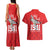 Tuskegee Airmen Red Tails Couples Matching Tank Maxi Dress and Hawaiian Shirt African American Pilots Heritage Red Style - Wonder Print Shop