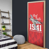Tuskegee Airmen Red Tails Door Cover African American Pilots Heritage Red Style - Wonder Print Shop