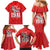 Tuskegee Airmen Red Tails Family Matching Mermaid Dress and Hawaiian Shirt African American Pilots Heritage Red Style - Wonder Print Shop