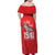 Tuskegee Airmen Red Tails Family Matching Off Shoulder Maxi Dress and Hawaiian Shirt African American Pilots Heritage Red Style - Wonder Print Shop