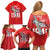 Tuskegee Airmen Red Tails Family Matching Off Shoulder Short Dress and Hawaiian Shirt African American Pilots Heritage Red Style - Wonder Print Shop
