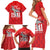 Tuskegee Airmen Red Tails Family Matching Short Sleeve Bodycon Dress and Hawaiian Shirt African American Pilots Heritage Red Style - Wonder Print Shop