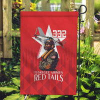 Tuskegee Airmen Red Tails Garden Flag African American Pilots Heritage Red Style - Wonder Print Shop