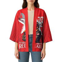 Tuskegee Airmen Red Tails Kimono African American Pilots Heritage Red Style - Wonder Print Shop
