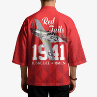 Tuskegee Airmen Red Tails Kimono African American Pilots Heritage Red Style - Wonder Print Shop