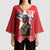 Tuskegee Airmen Red Tails Kimono Sleeve Blouse African American Pilots Heritage Red Style - Wonder Print Shop