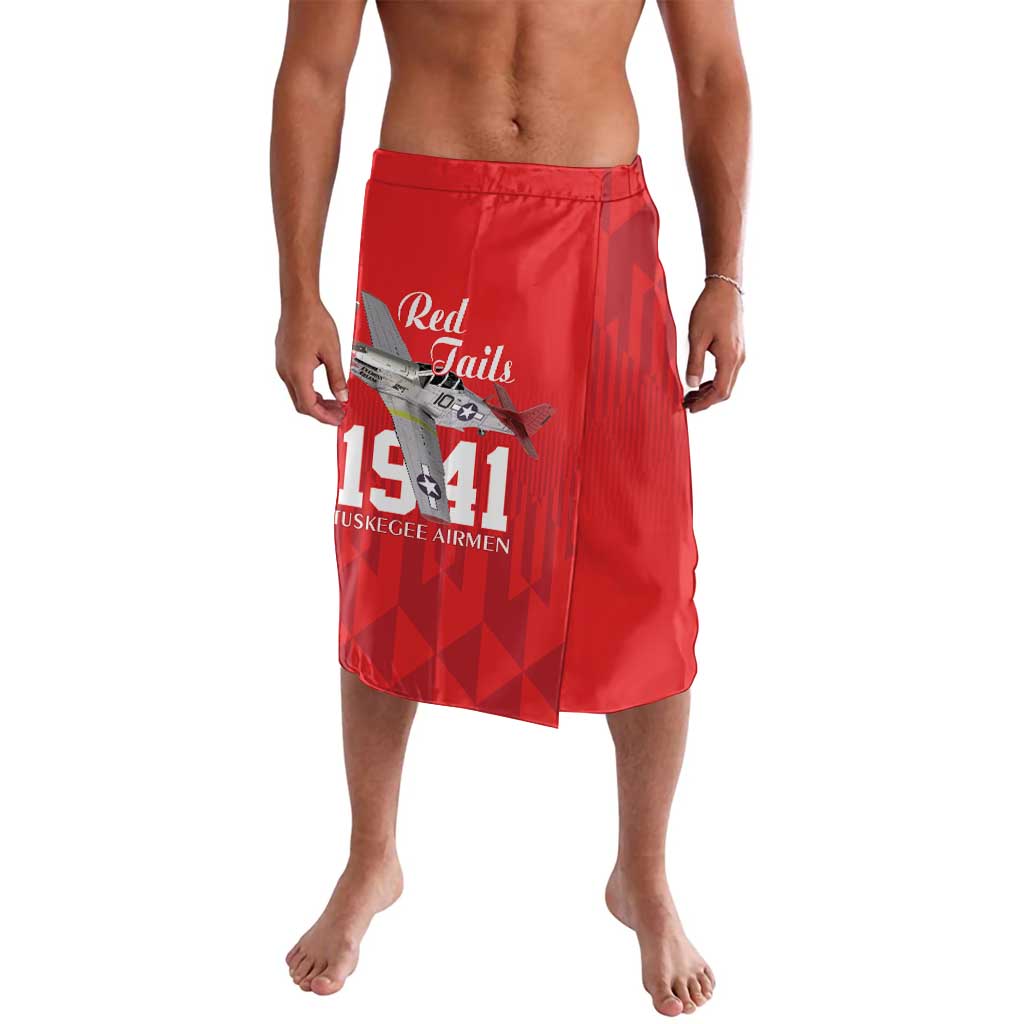 Tuskegee Airmen Red Tails Lavalava African American Pilots Heritage Red Style - Wonder Print Shop