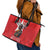 Tuskegee Airmen Red Tails Leather Tote Bag African American Pilots Heritage Red Style - Wonder Print Shop