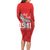 Tuskegee Airmen Red Tails Long Sleeve Bodycon Dress African American Pilots Heritage Red Style - Wonder Print Shop