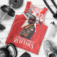 Tuskegee Airmen Red Tails Men Tank Top African American Pilots Heritage Red Style - Wonder Print Shop