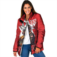 Tuskegee Airmen Red Tails Padded Jacket African American Pilots Heritage Red Style - Wonder Print Shop