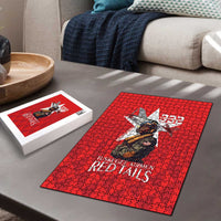 Tuskegee Airmen Red Tails Puzzle African American Pilots Heritage Red Style - Wonder Print Shop