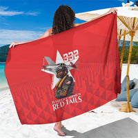 Tuskegee Airmen Red Tails Sarong African American Pilots Heritage Red Style - Wonder Print Shop