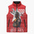 Tuskegee Airmen Red Tails Sleeveless Puffer Jacket African American Pilots Heritage Red Style - Wonder Print Shop