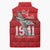 Tuskegee Airmen Red Tails Sleeveless Puffer Jacket African American Pilots Heritage Red Style - Wonder Print Shop
