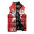Tuskegee Airmen Red Tails Sleeveless Puffer Jacket African American Pilots Heritage Red Style - Wonder Print Shop