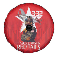 Tuskegee Airmen Red Tails Spare Tire Cover African American Pilots Heritage Red Style - Wonder Print Shop