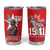 Tuskegee Airmen Red Tails Tumbler Cup African American Pilots Heritage Red Style - Wonder Print Shop
