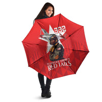 Tuskegee Airmen Red Tails Umbrella African American Pilots Heritage Red Style - Wonder Print Shop