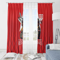 Tuskegee Airmen Red Tails Window Curtain African American Pilots Heritage Red Style - Wonder Print Shop