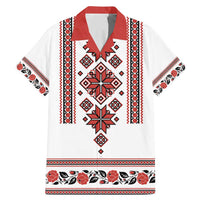 Ukraine Unity Day Family Matching Mermaid Dress and Hawaiian Shirt The Trident With Folk Pattern - Wonder Print Shop