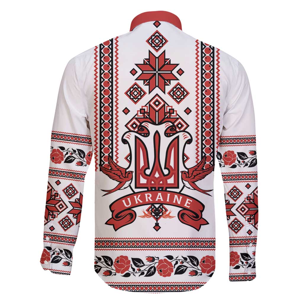 Ukraine Unity Day Family Matching Puletasi and Hawaiian Shirt The Trident With Folk Pattern - Wonder Print Shop