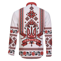 Ukraine Unity Day Family Matching Tank Maxi Dress and Hawaiian Shirt The Trident With Folk Pattern - Wonder Print Shop