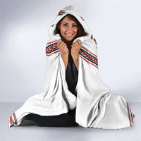 Ukraine Unity Day Hooded Blanket The Trident With Folk Pattern