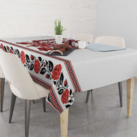 Ukraine Unity Day Tablecloth The Trident With Folk Pattern - Wonder Print Shop