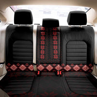 Red Ukraine Folk Patterns Back Car Seat Cover - Wonder Print Shop