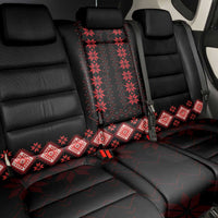 Red Ukraine Folk Patterns Back Car Seat Cover - Wonder Print Shop