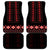 Red Ukraine Folk Patterns Car Mats - Wonder Print Shop