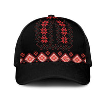 Red Ukraine Folk Patterns Mesh Trucker Cap