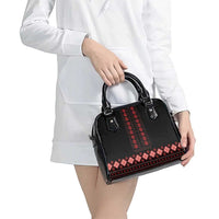 Red Ukraine Folk Patterns Shoulder Handbag