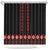 Red Ukraine Folk Patterns Shower Curtain
