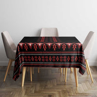 Red Ukraine Folk Patterns Tablecloth - Wonder Print Shop