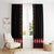 Red Ukraine Folk Patterns Window Curtain - Wonder Print Shop