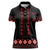 Red Ukraine Folk Patterns Women Polo Shirt - Wonder Print Shop