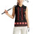 Red Ukraine Folk Patterns Women Sleeveless Polo Shirt - Wonder Print Shop