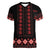 Red Ukraine Folk Patterns Women V-Neck T-Shirt - Wonder Print Shop