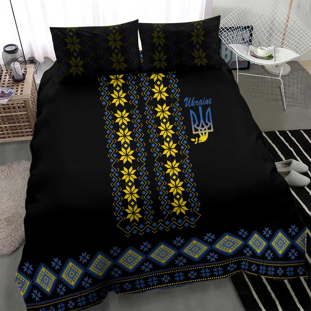 Yellow Ukraine Folk Patterns Bedding Set - Wonder Print Shop