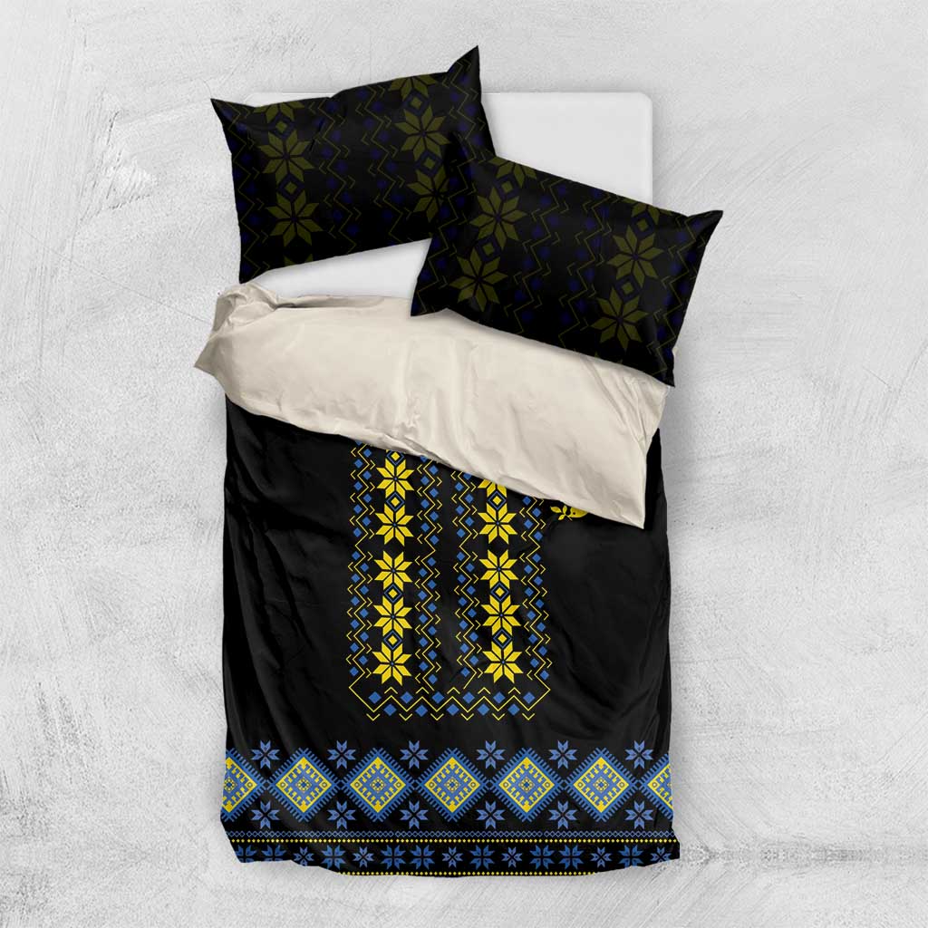 Yellow Ukraine Folk Patterns Bedding Set - Wonder Print Shop