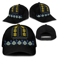 Yellow Ukraine Folk Patterns Classic Cap