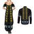 Yellow Ukraine Folk Patterns Couples Matching Summer Maxi Dress and Long Sleeve Button Shirt - Wonder Print Shop