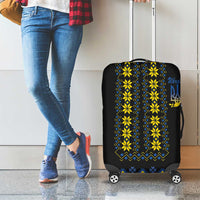 Yellow Ukraine Folk Patterns Luggage Cover - Wonder Print Shop