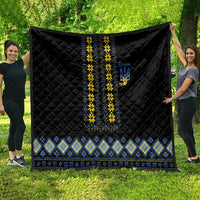 Yellow Ukraine Folk Patterns Quilt - Wonder Print Shop